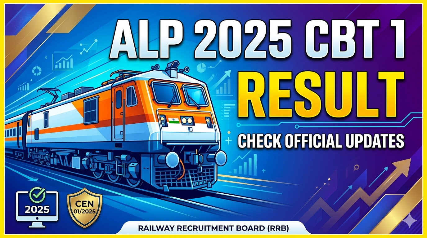 RRB ALP 2025 (CEN 01/2025) CBT 1 Result - Soon